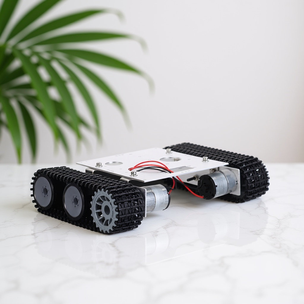 Robot Chassis - Metal Robot Tank Chassis Kit -12V