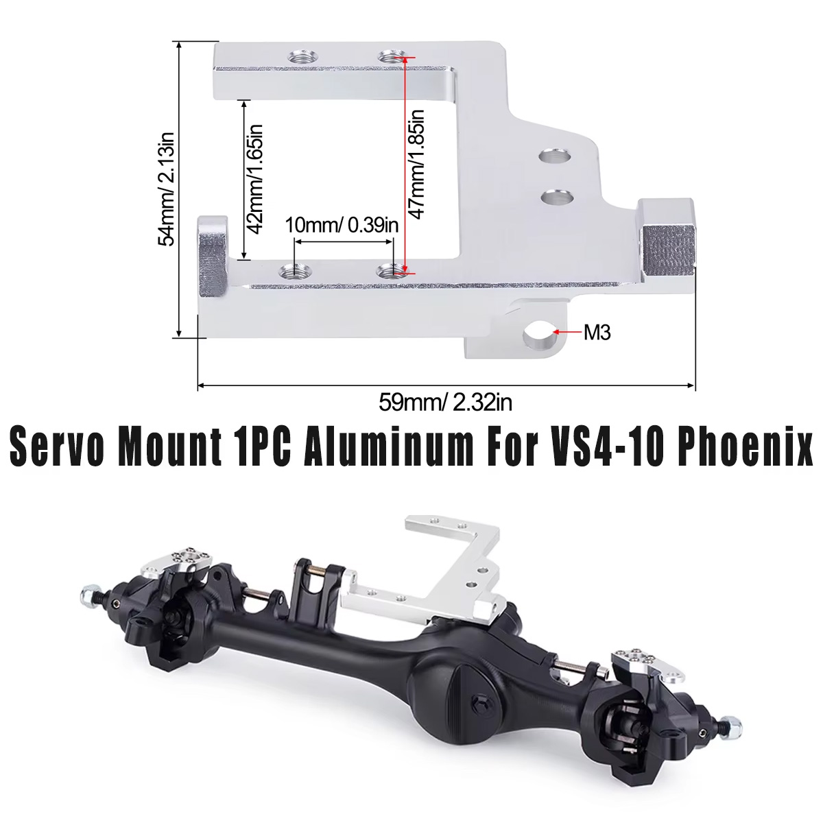 Servo Bracket - 1PC Aluminum Servo Mount Bracket for