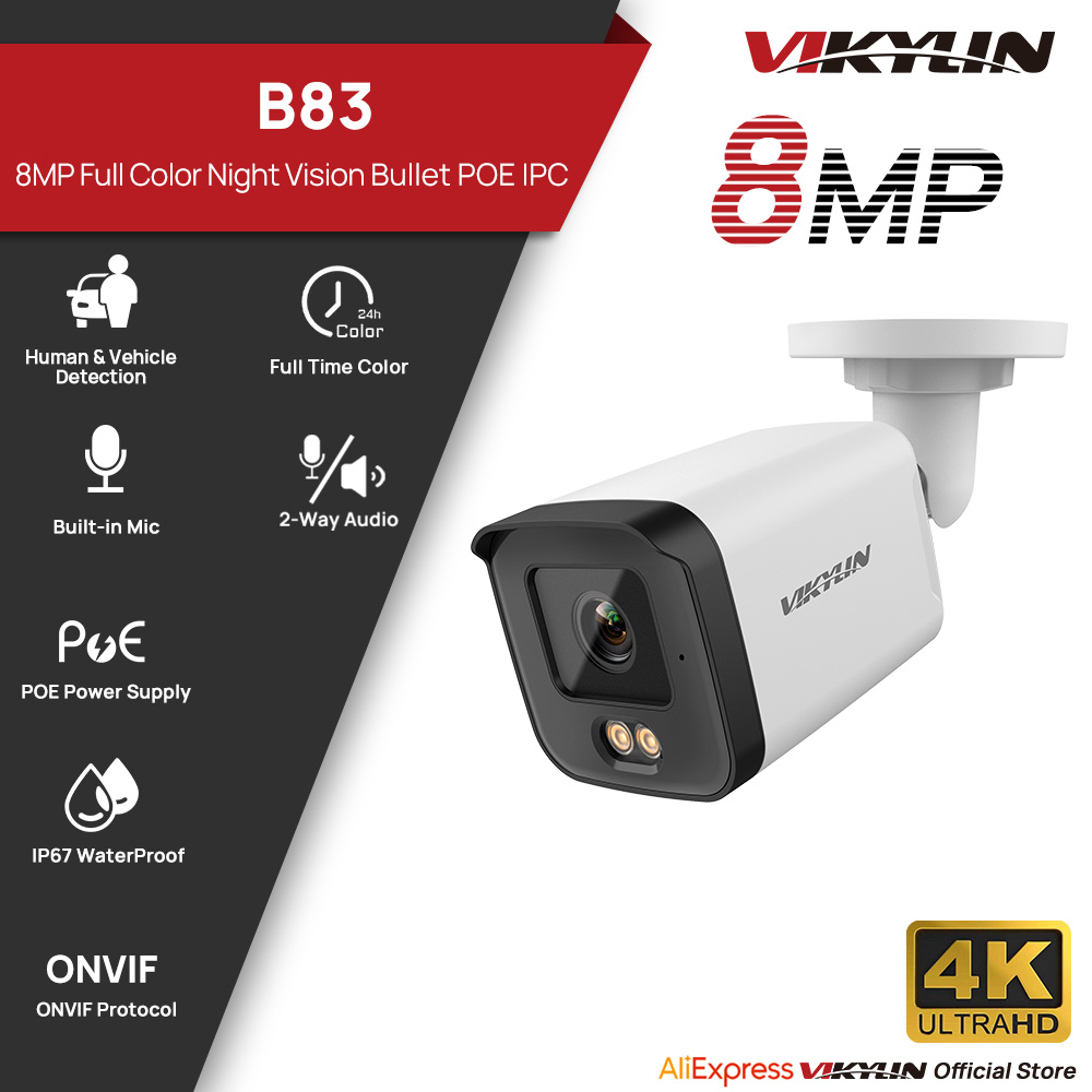 VIKYLIN 8MP HD IP Security Cam - Pan Tilt Bracket review and price