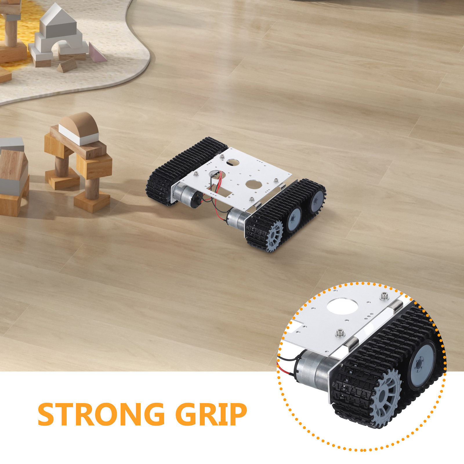 Metal Robot Tank Chassis Kit - - Robot Chassis review and price