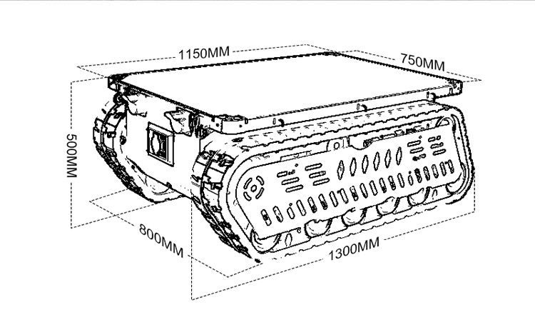 300 600kg Load RC Tank Crawler - Robot Chassis review and price