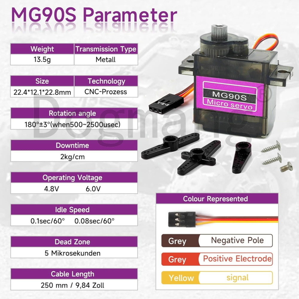 MG90S Servo 1/2/4/10/20/50 Pcs - Micro Servo review and price