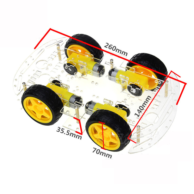 4WD Smart Robot Car Chassis Ki - Microbit Robot review and price